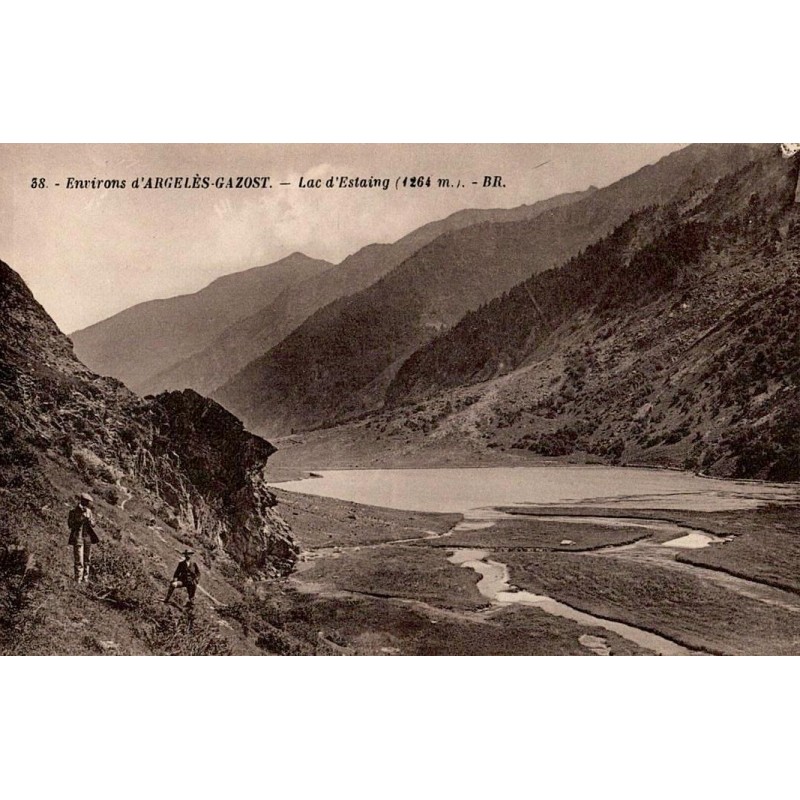 Carte postale ancienne lac d’Estaing Pyrénées Argeles-Gazost