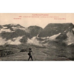 Carte postale ancienne Cirque de Troumouse La Munia Mont Arrouye