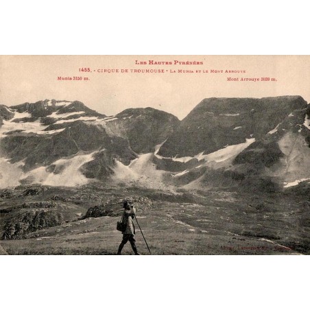 Carte postale ancienne Cirque de Troumouse La Munia Mont Arrouye