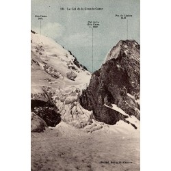Carte postale ancienne Col de la Grande Casse Pralognan-la-Vanoise Savoie paysage de montagne