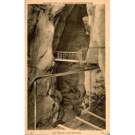 Carte postale ancienne Massif de la Grande Chartreuse Les Échelles Savoie édition LL