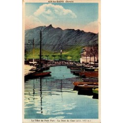 Carte postale ancienne Le Tillet Petit Port Dent du Chat 1472 m Savoie