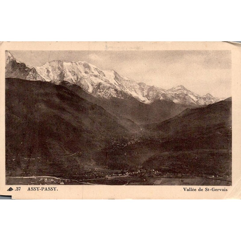 Carte postale ancienne Assy Passy vallée de Saint-Gervais Haute-Savoie