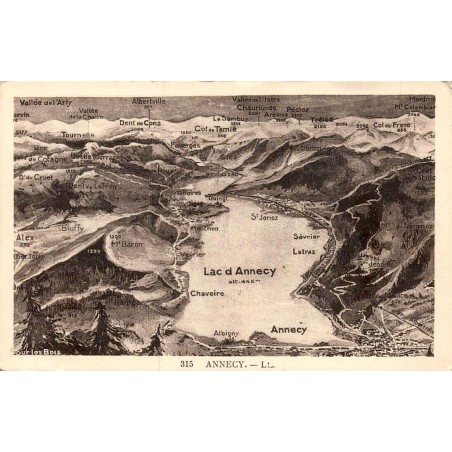 Carte postale ancienne Annecy Haute-Savoie édition LL