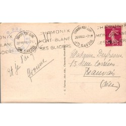 Carte postale ancienne Chamonix téléphérique du Brévent