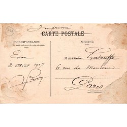 Carte postale ancienne Bise glaciale à Évian-les-Bains