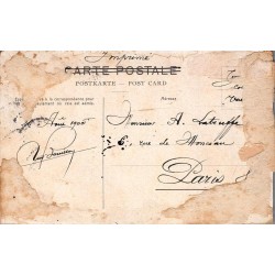 Carte postale ancienne Chillon et panorama du lac Léman