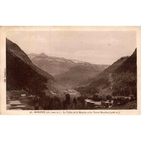 Carte postale ancienne Morzine Vallée de la Manche et les Terres Maudites Haute-Savoie