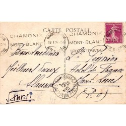Carte postale ancienne Chamonix-Mont-Blanc Groupe des Aiguilles Haute-Savoie