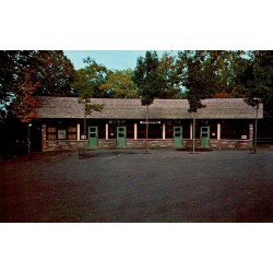 Carte postale ancienne Québec Lourdes Rigaud magasin d’objets de piété