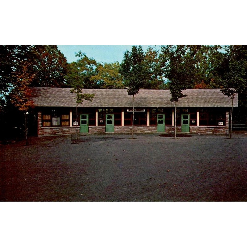 Carte postale ancienne Québec Lourdes Rigaud magasin d’objets de piété