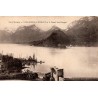 Carte postale ancienne lac d’Annecy Talloires Duingt et massif des Bauges Haute-Savoie