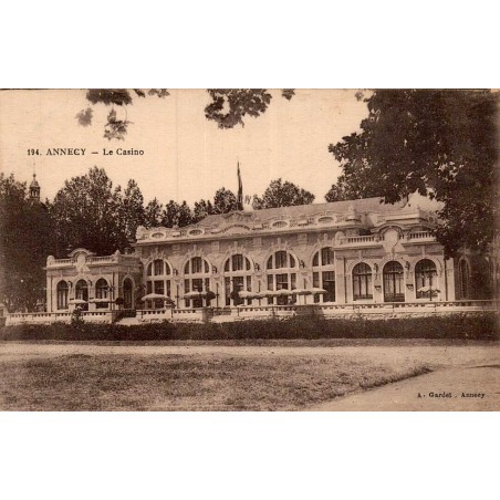 Carte postale ancienne Annecy Le Casino Haute-Savoie