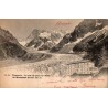 Carte postale ancienne Chamonix La Mer de Glace et Hôtel du Montanvert altitude 1921 m
