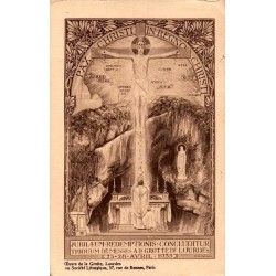 Carte postale ancienne Lourdes Œuvre de la Grotte Société Liturgique
