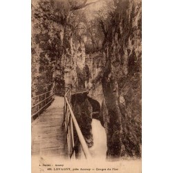 Carte postale ancienne Lovagny près d’Annecy Gorges du Fier n°406