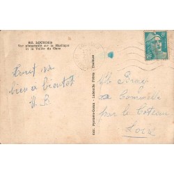 Carte postale ancienne Lourdes – Vue générale sur la Basilique et la Vallée du Gave