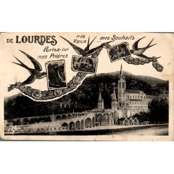 Carte postale ancienne Lourdes Portez-lui vos prières