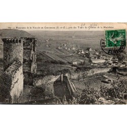 Carte Postale Ancienne  -  Panorma de la Vallée de Chevreuse, pris des Tours du Château de la Madeleine  - Yvelines