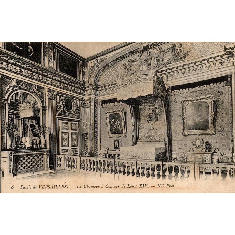 Carte Postale Ancienne  -  Palais de VERSAILLES - La Chambre à Coucher de Louis XIV - Yvelines