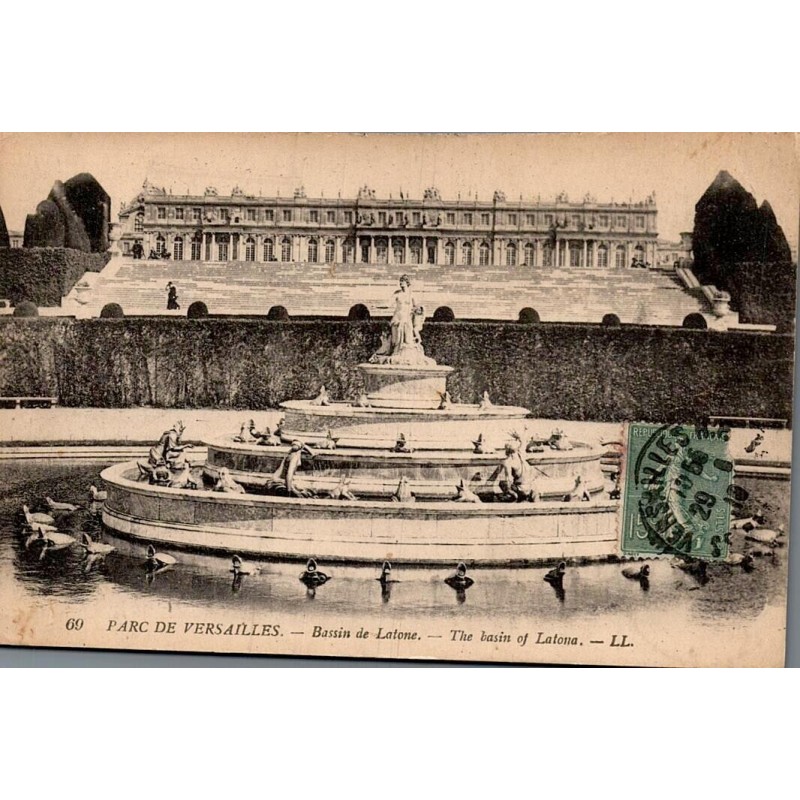 Carte Postale Ancienne - PARC DE VERSAILLES -  Bassin de Latone- Yvelines -- LL