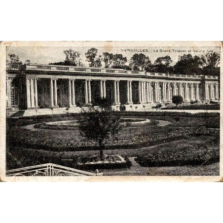 Carte postale ancienne Versailles Le Grand Trianon et les jardins