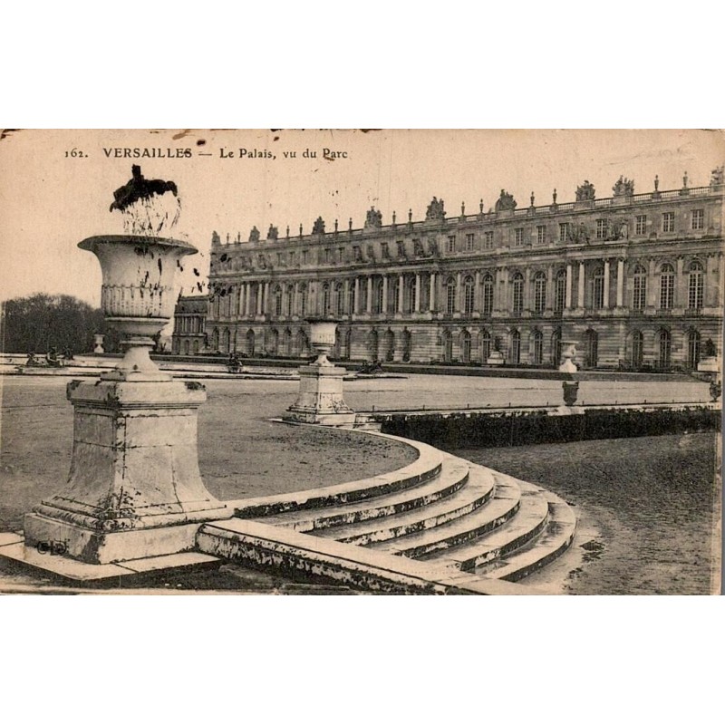 Carte postale ancienne Versailles Le Palais vu du Parc n°162