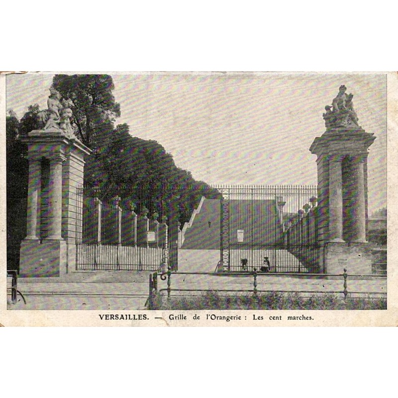 VERSAILLES - GRILLE DE L'ORANGERIE : Les Cents marches