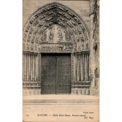 143 - MANTES - Eglise de Notre Dame, Portail Central -- ND