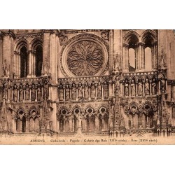 AMIENS - Cathédrale - Façade - Galerie des Rois - ROSE