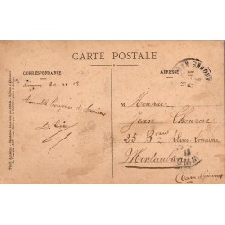 Carte postale ancienne Amiens Cathédrale Prise à Vol d’Oiseau LC Somme