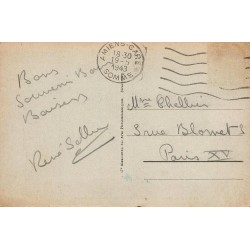 Carte postale ancienne Amiens dans la Somme Statue de Jules Verne