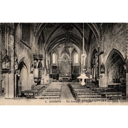 8 - DOURGNE - Vue intérieure de l’Église