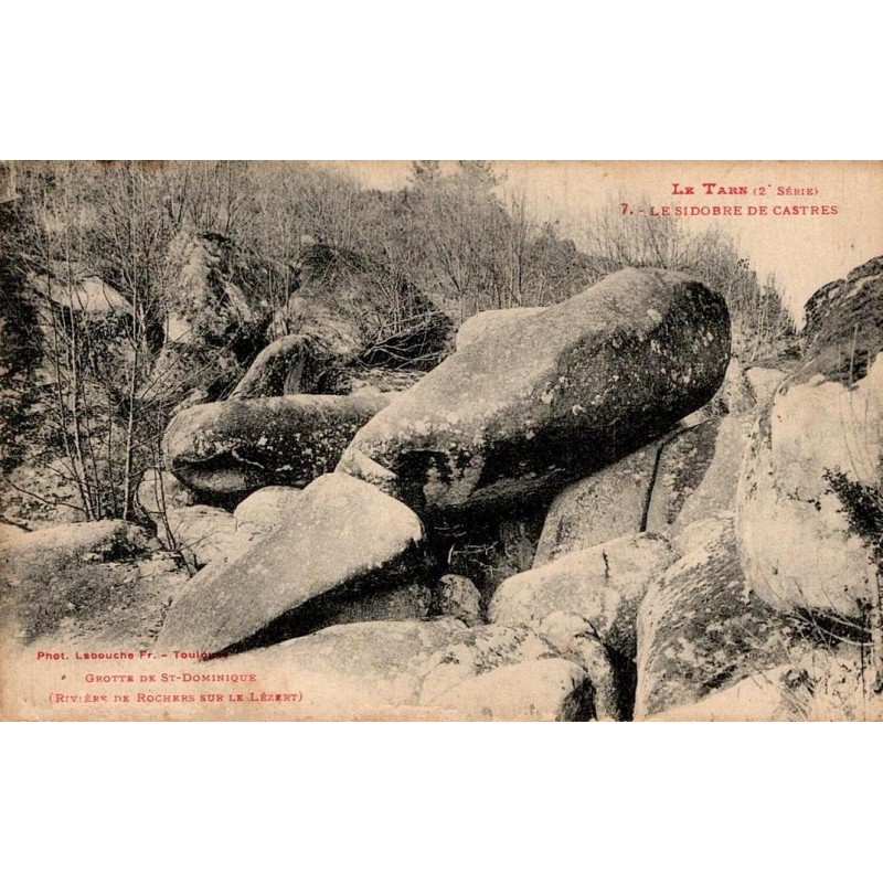 Carte postale ancienne du Sidobre près de Castres dans le Tarn