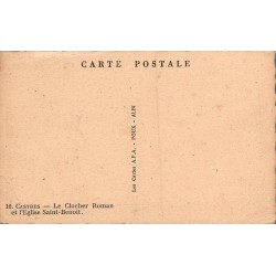 Carte postale ancienne Castres Le Clocher Roman et l’Église Saint-Benoît Tarn