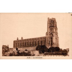Carte postale ancienne Albi La Cathédrale Sainte-Cécile Tarn