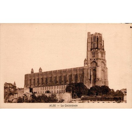 Carte postale ancienne Albi La Cathédrale Sainte-Cécile Tarn