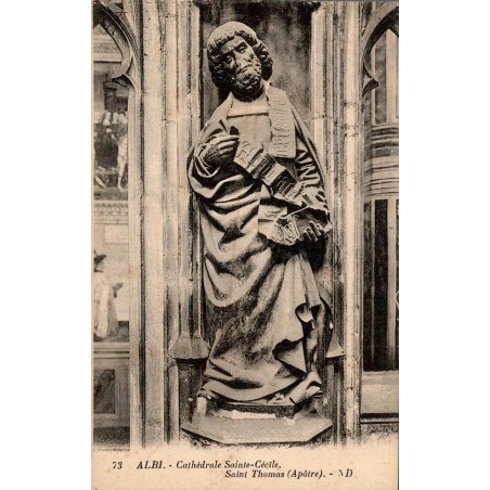 Carte postale ancienne Albi Cathédrale Sainte-Cécile Saint Thomas Apôtre ND