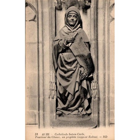 53 - ALBI - Cathédrale Sainte Cécile - Pourtour du Chœur, un Prophète (supposé Esdras) - ND