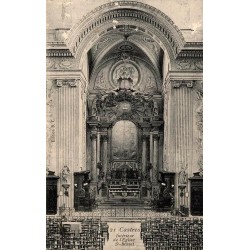 Carte postale ancienne Castres Intérieur de l'Église Saint-Benoît Tarn