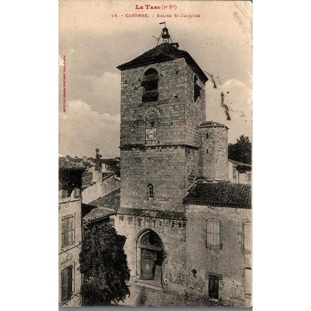 Carte postale ancienne Castres Église Saint-Jacques Tarn