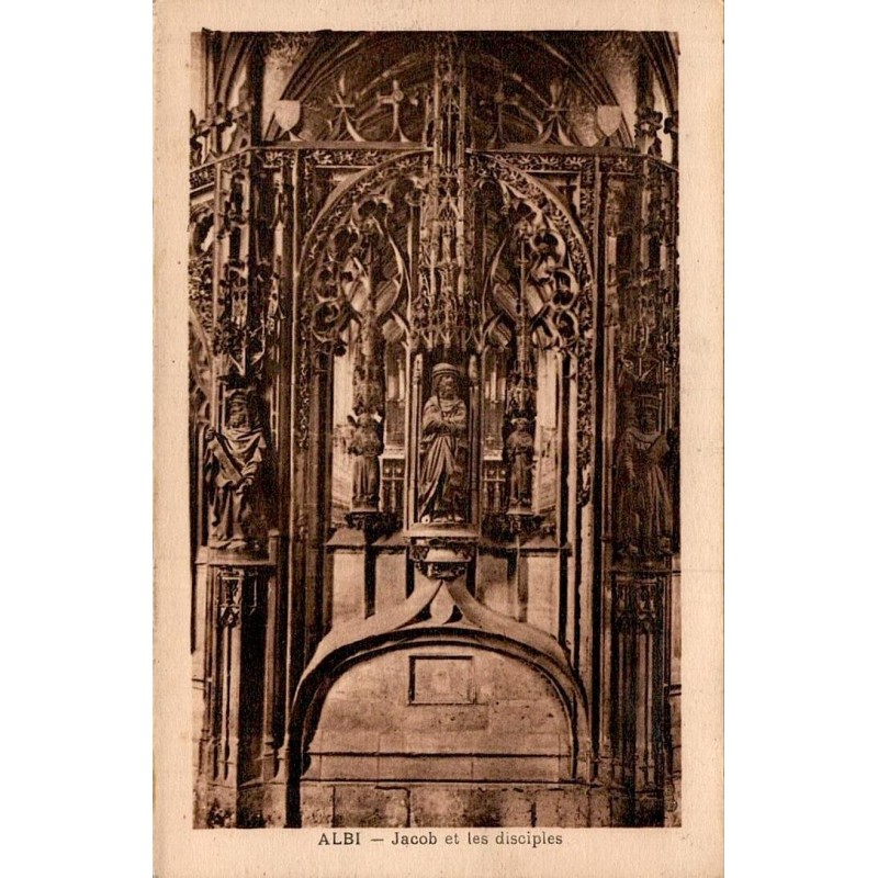 Carte postale ancienne Albi Jacob et les Disciples Cathédrale Sainte-Cécile