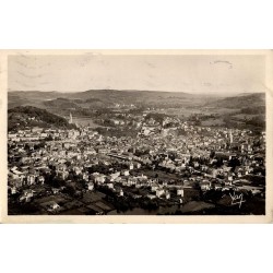 Carte postale ancienne Lourdes vue générale