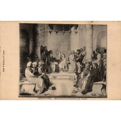 Carte postale ancienne Montauban Jésus parmi les Docteurs par Ingres