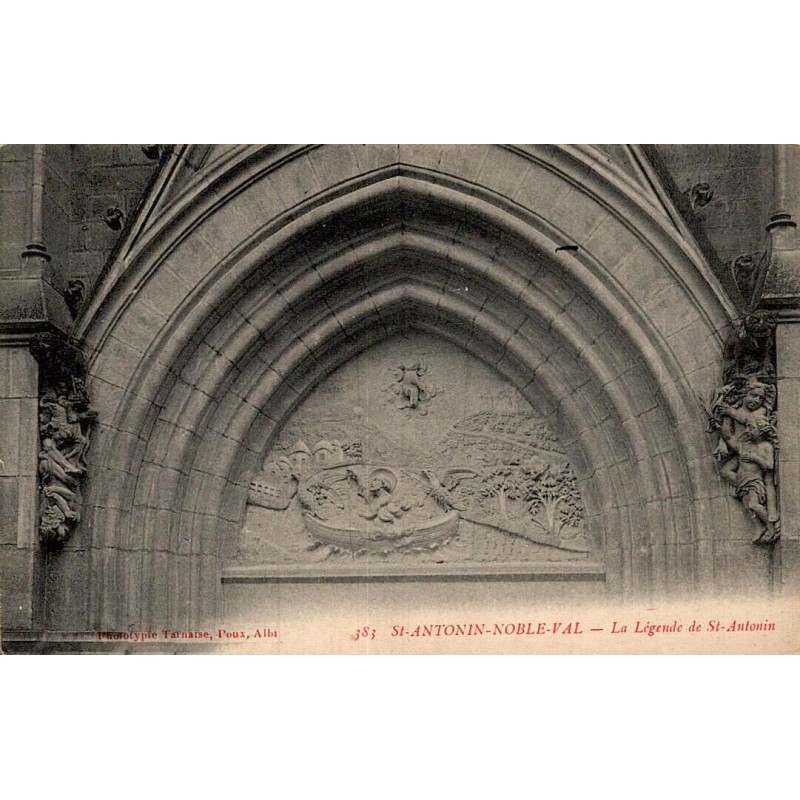 Carte postale ancienne Saint-Antonin-Noble-Val La Légende de Saint Autouin