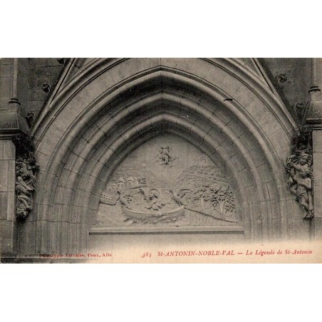 Carte postale ancienne Saint-Antonin-Noble-Val La Légende de Saint Autouin