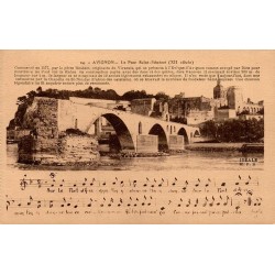 Carte postale ancienne Avignon Pont Saint-Bénézet Vaucluse