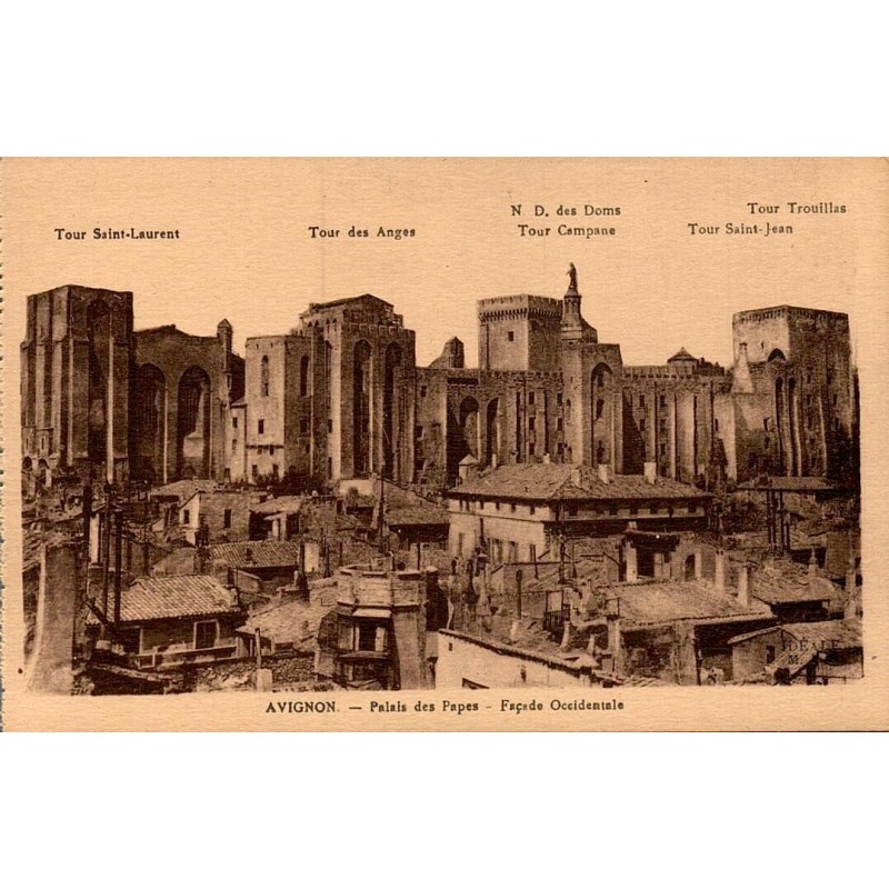 AVIGNON - Palais de Alpes - Façade Occidentale
