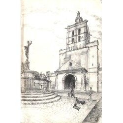AVIGNON - Notre Dame des Doms - Façade et Calvaire