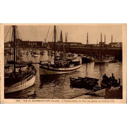 Carte postale ancienne Noirmoutier L'Herbaudière Le Port de Pêche Vendée